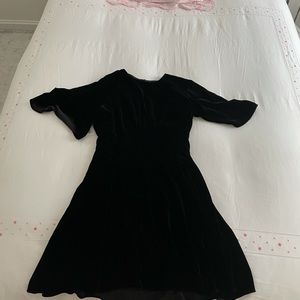 Les Rêveries velvet mini dress